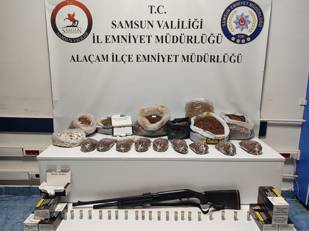 Samsun Alaçam’da Kaçak Tütün Operasyonu - Sayfa 1