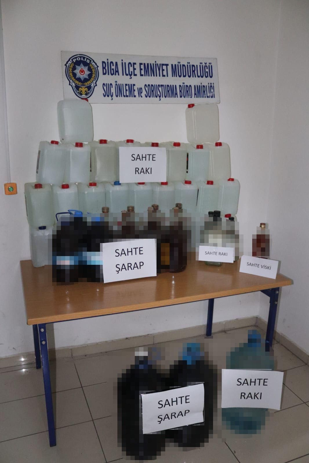 Çanakkale’de Sahte İçki Operasyonu! 240 Litre Ele Geçirildi - Sayfa 1