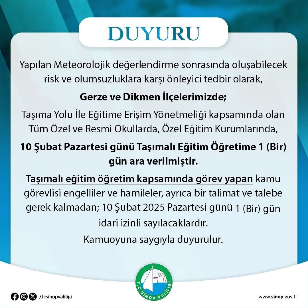 Sinop’ta Kar Engeli! İki İlçede Taşımalı Eğitime Ara Verildi - Sayfa 3