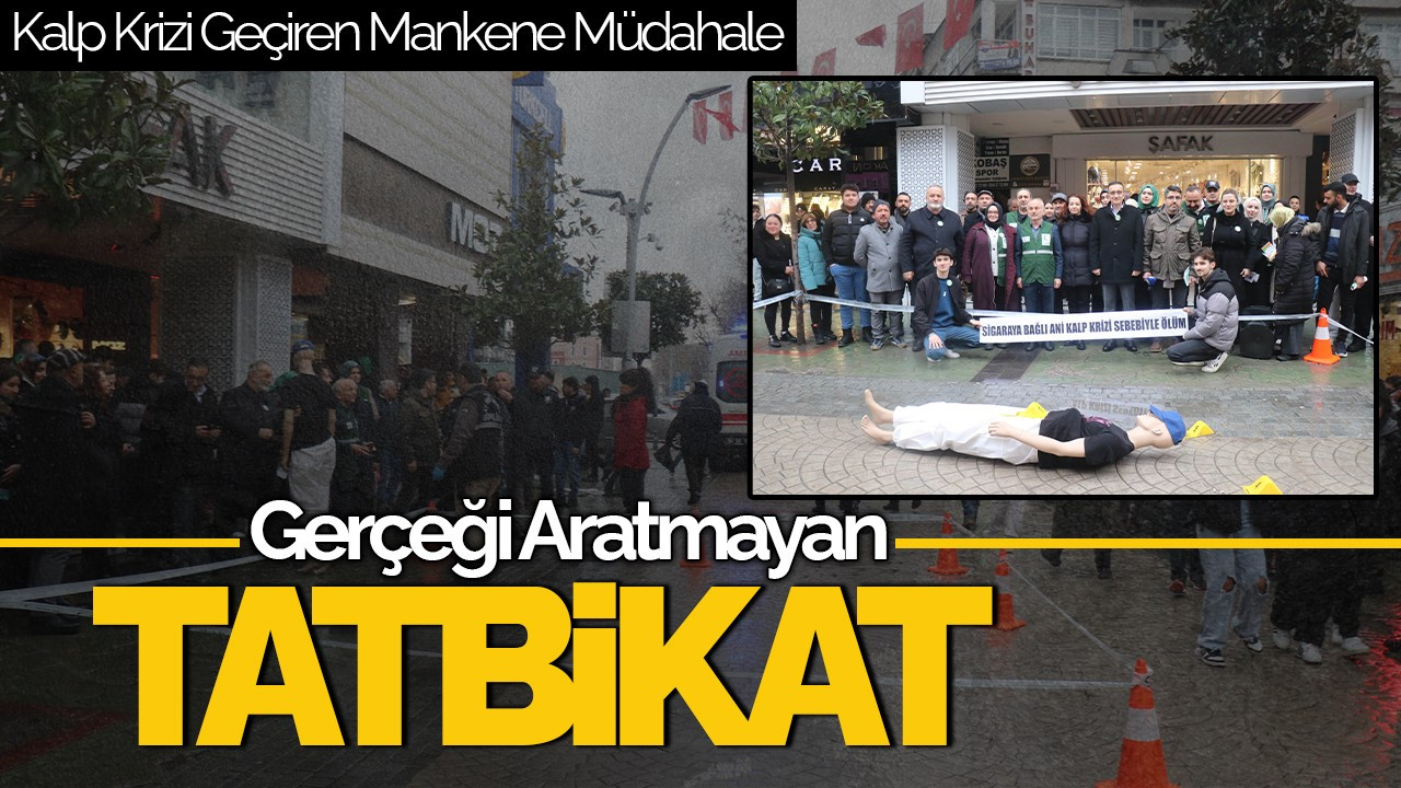 Sakarya’da Gerçeği Aratmayan Tatbikat! Kalp Krizi Geçiren Mankene Müdahale