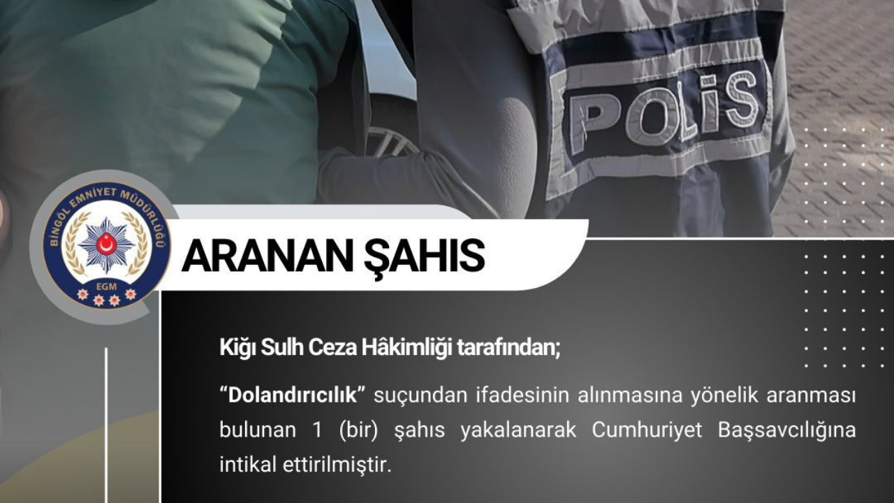 Bingöl’de Aranan 4 Şüpheli Yakalandı