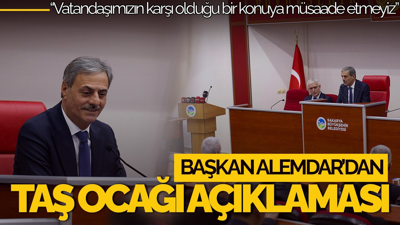 Başkan Alemdar: "Vatandaşımızın istemediği bir konuya müsaade etmeyiz"