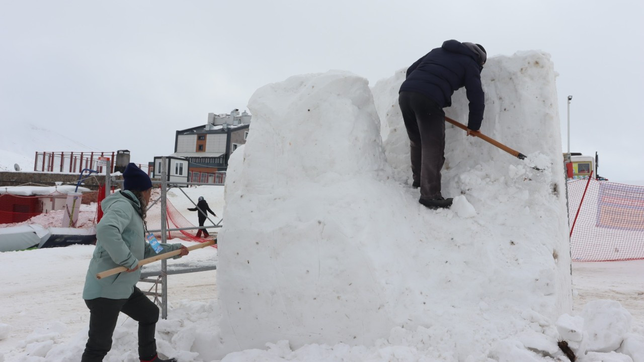 Erciyes'te Kar Sanata Dönüşecek