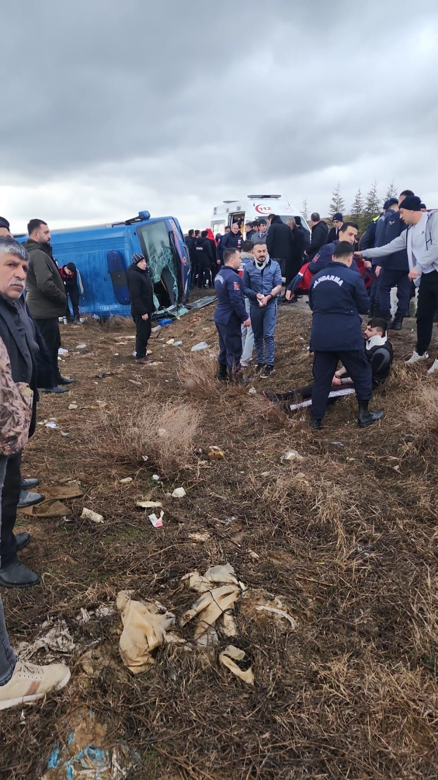 Afyonkarahisar’da Cezaevi Aracı Devrildi: 14 Yaralı - Sayfa 1