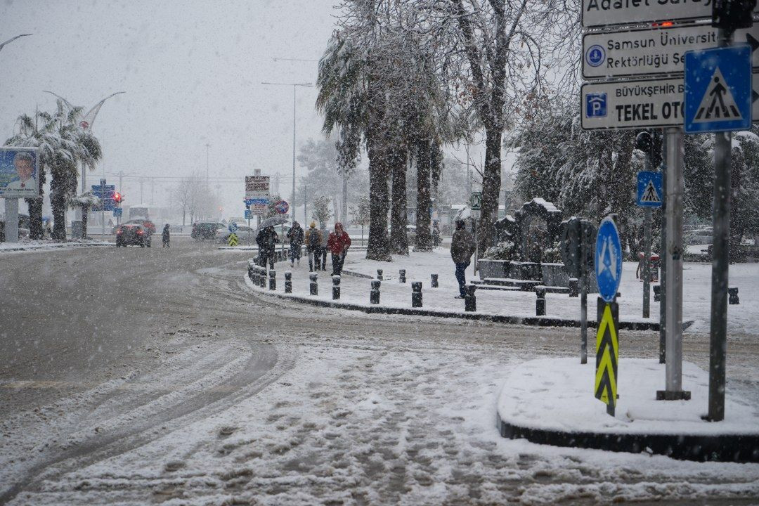Samsun'da yoğun kar yağışı - Sayfa 2