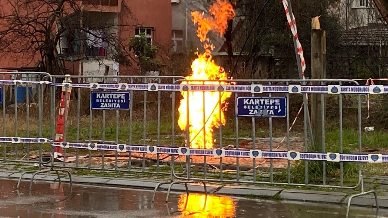 Kocaeli'deki metan gazı 3 gündür yanıyor