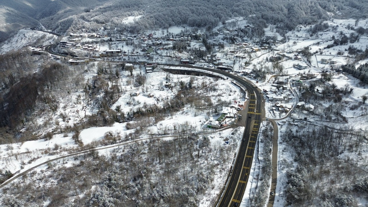 Bolu Dağı'nda Kartpostallık Kar Manzarası