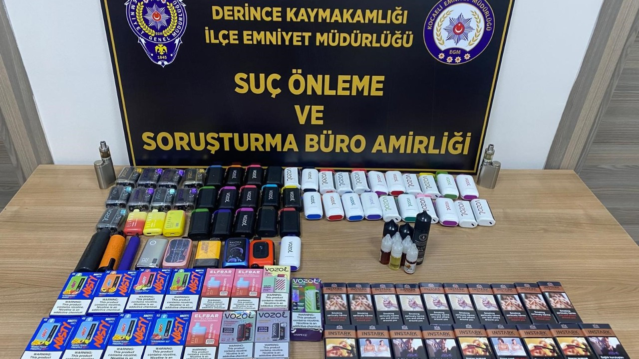 Kocaeli’de Pazar Tezgahında Kaçak Sigara Operasyonu