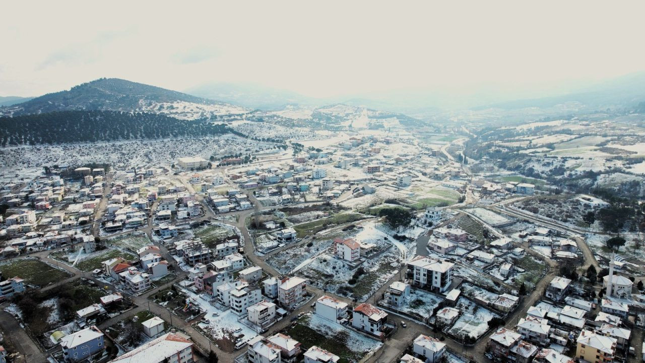 Balıkesir Sındırgı'da Beyaz Örtü Havadan Görüntülendi - Sayfa 3
