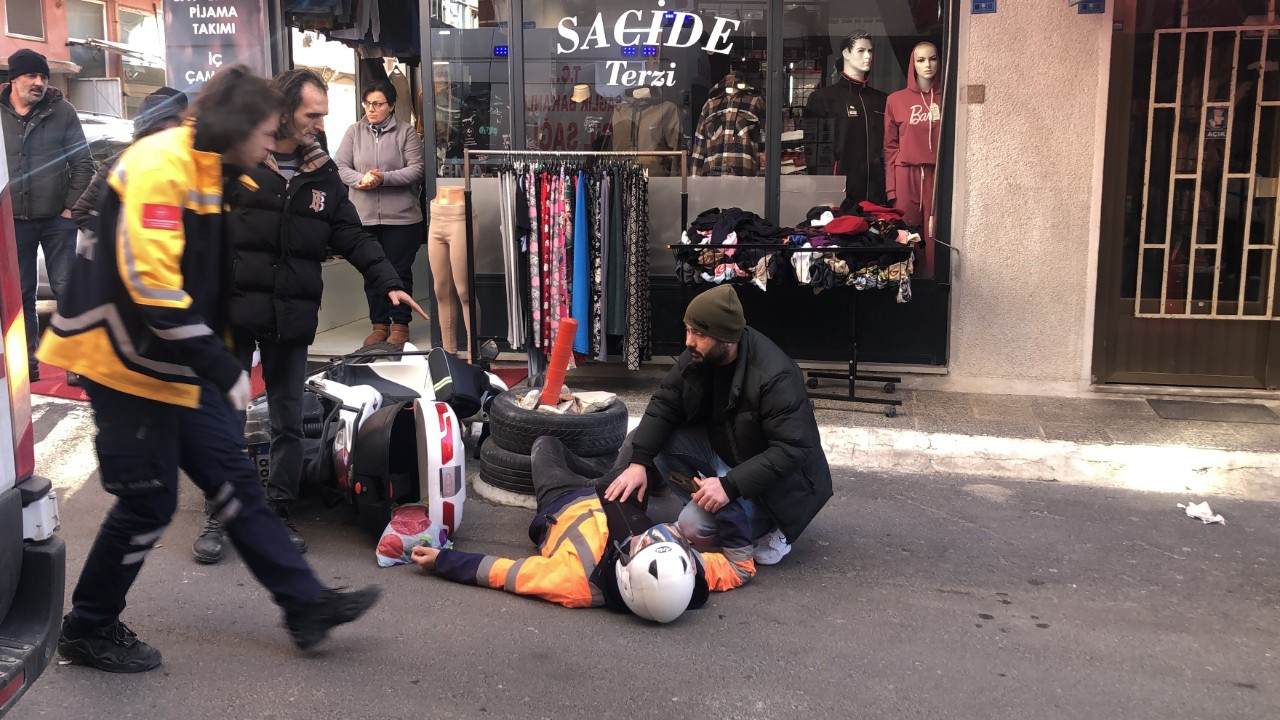 Çorlu’da Otomobil ve Motosiklet Çarpıştı: 1 Kişi Hastaneye Kaldırıldı