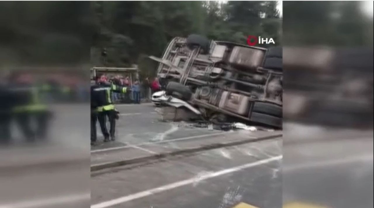 Kocaeli Gölcük'te Devrilen Tır Yolu Kapattı: 1 Yaralı - Sayfa 5