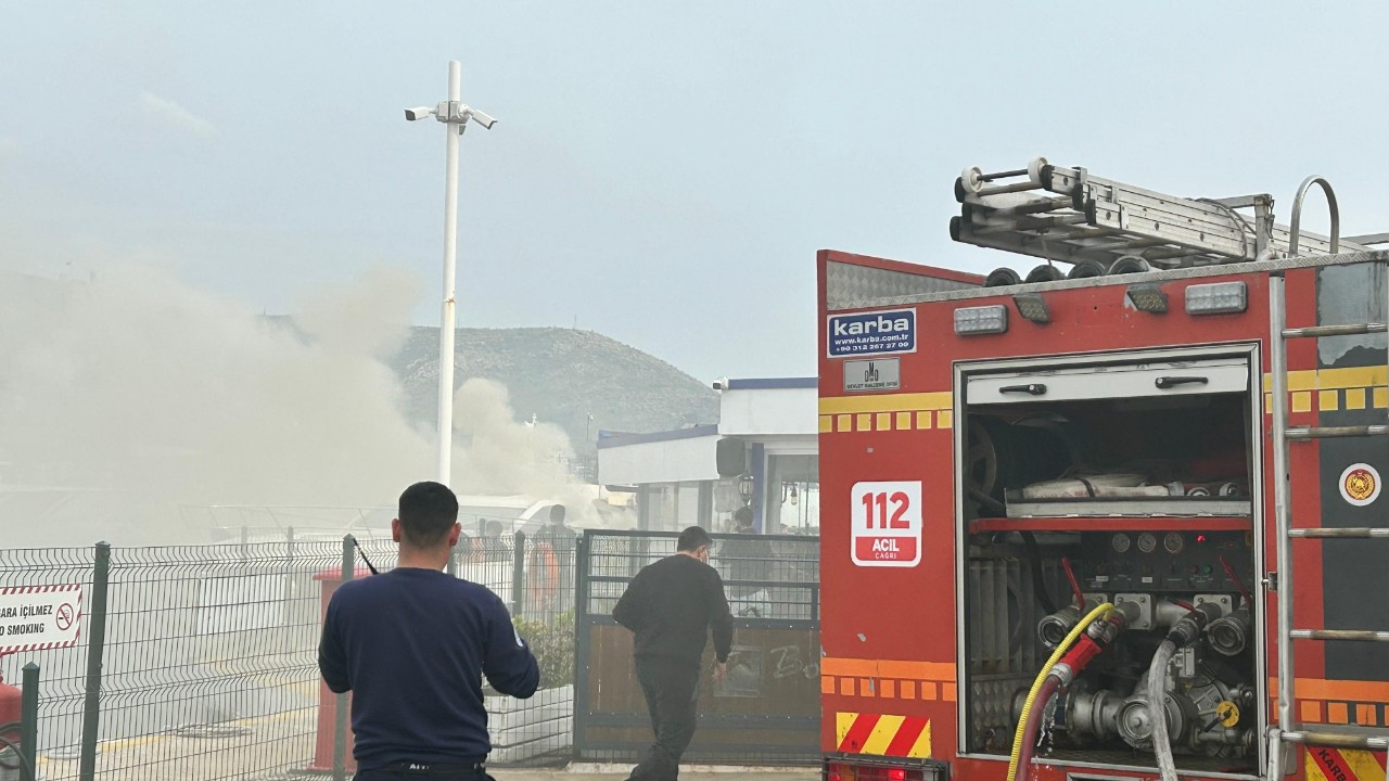Bodrum’da Milyon Dolarlık Motoryat Alevlere Teslim Oldu