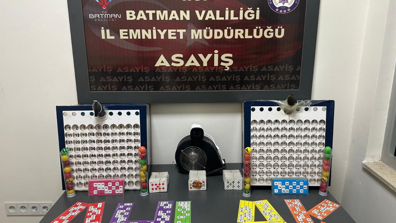 Batman’da Tombala Operasyonu: 38 Kişiye Ceza