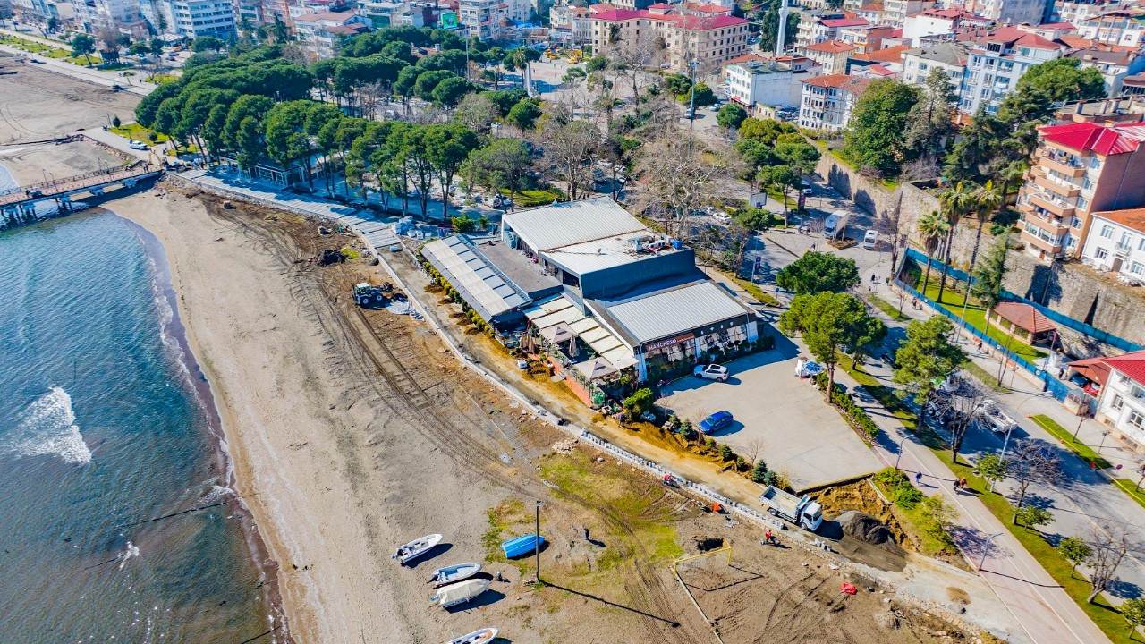 Ünye’de Asırlık Sahil Yolu Yeniden Hayat Buluyor