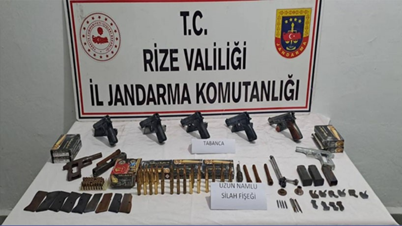 Rize’de Kaçak Silah Atölyesine Baskın! 2 Kişi Gözaltına Alındı