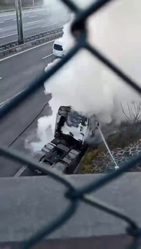 Kocaeli TEM Otoyolu'nda Seyir Halindeki Tırda Korkutan Yangın! İtfaiye Zamanla Yarıştı - Sayfa 2