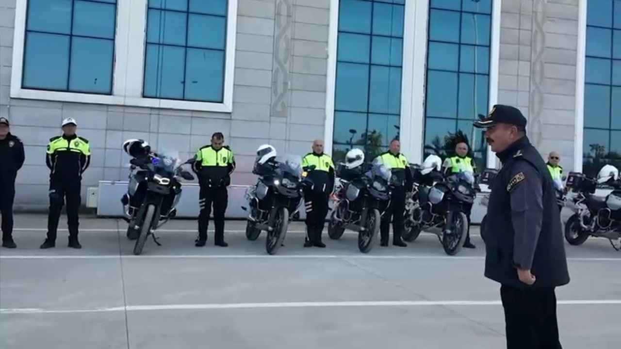 Samsun’da Şahin Ekiplerine 11 Yeni Motosiklet