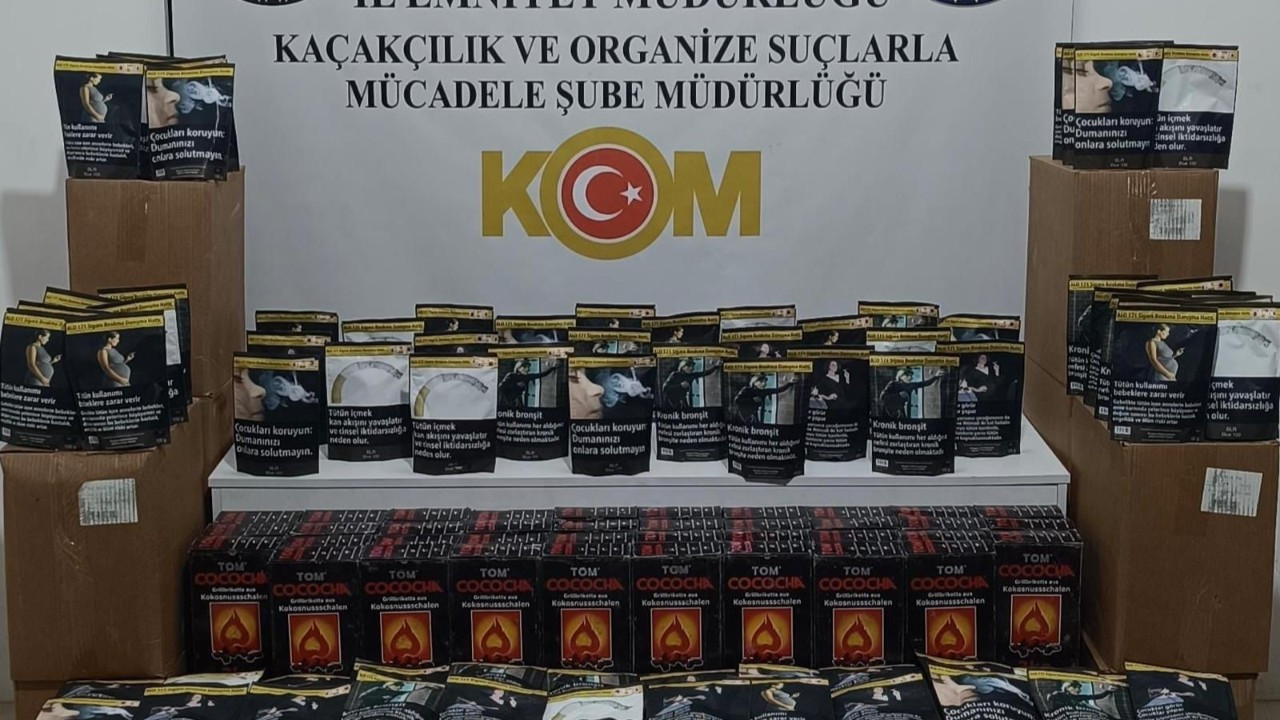 Samsun’da Kaçak Tütün ve Nargile Kömürü Operasyonu