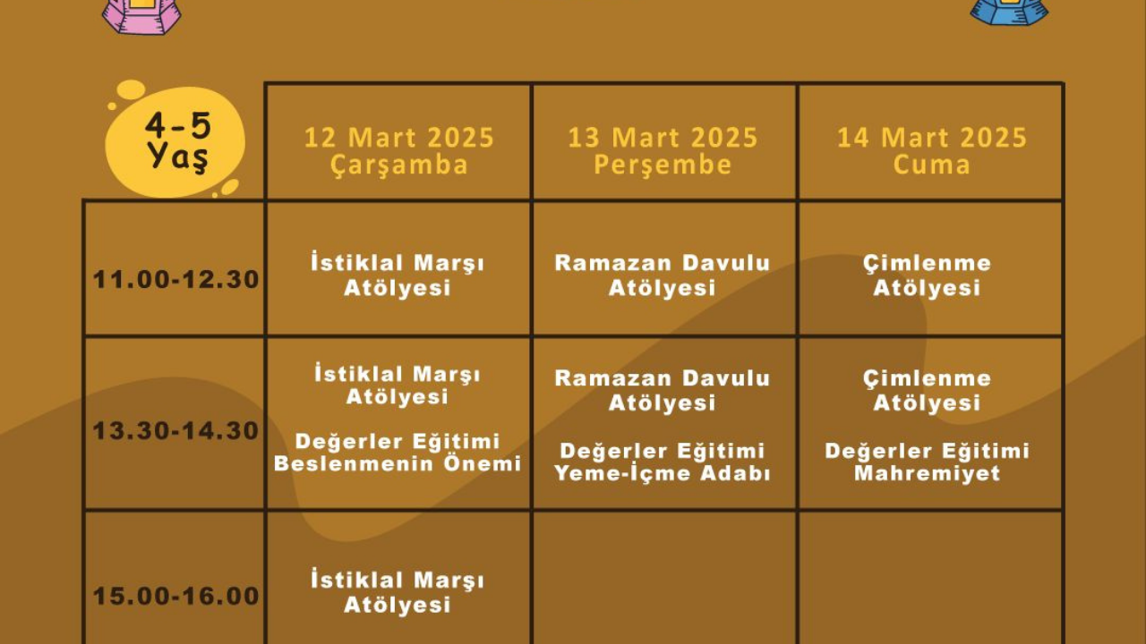 Serdivan Çocuk Akademisi’nde Ramazan Okulu Miniklerle Buluşuyor