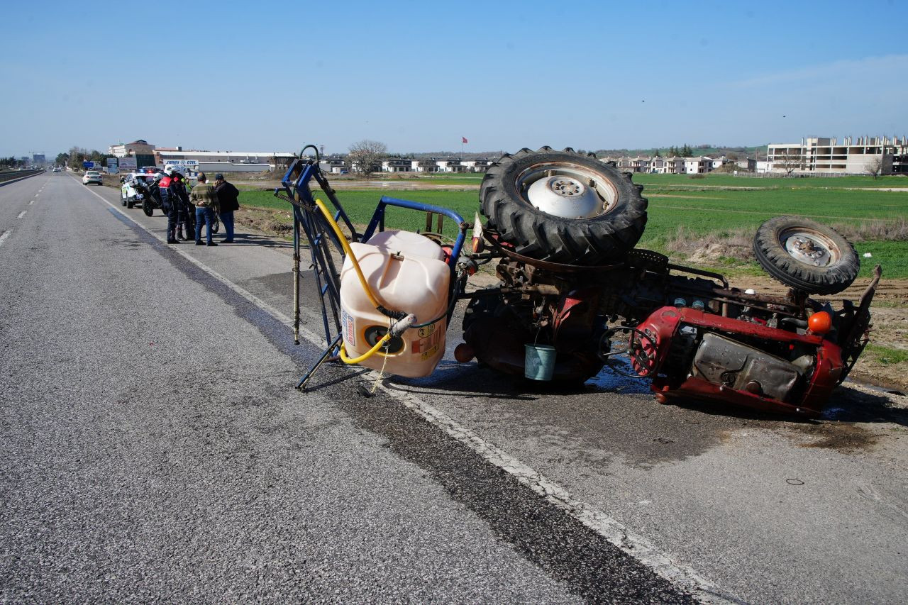 Edirne'de Tekerleği Kopan Traktör Devrildi: 1 Yaralı - Sayfa 3