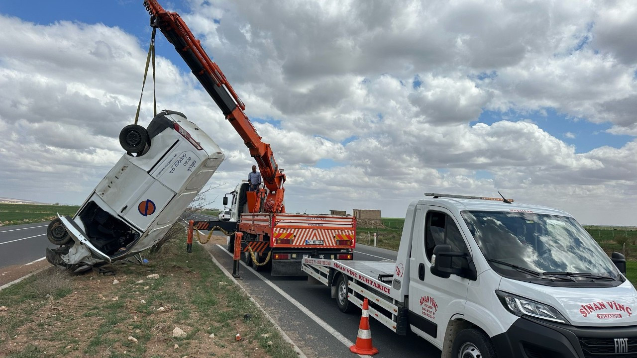 Mardin'de Takla Atan Kamyonet Kazasında 1 Kişi Yaralandı