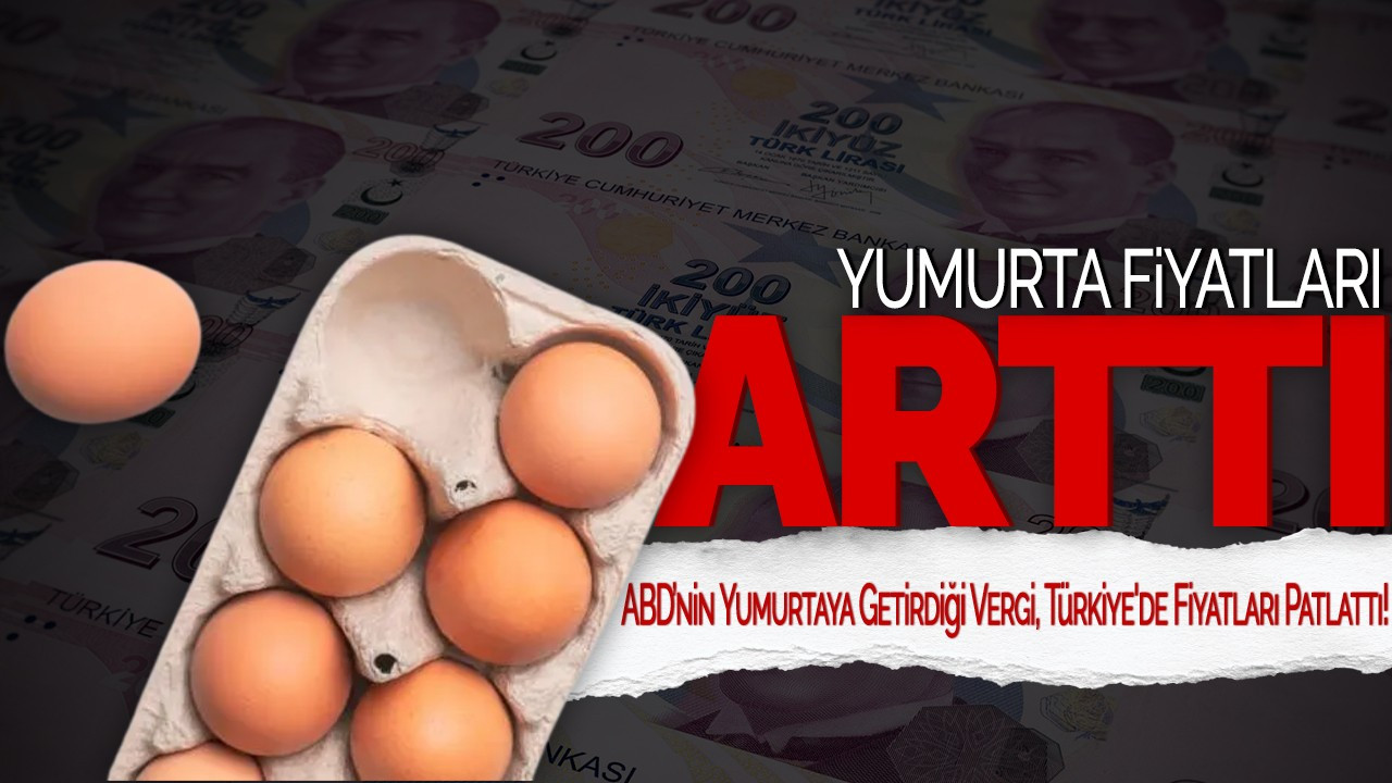 Yumurta Fiyatları Arttı! ABD’nin Yumurtaya Getirdiği Vergi, Türkiye'de Fiyatları Patlattı!