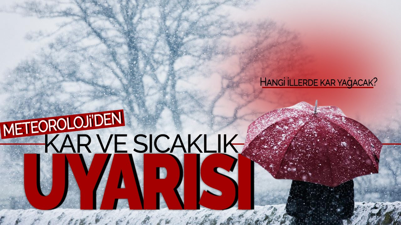 Meteoroloji’den Kar ve Sıcaklık Uyarısı! Hangi illerde kar yağacak?