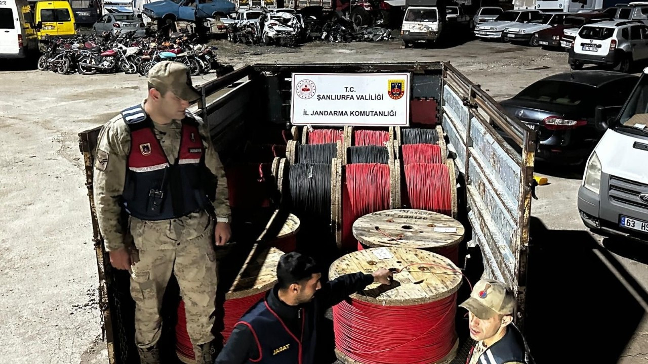 Şanlıurfa’da 6 Milyon TL Değerindeki Kablo Hırsızları Yakalandı