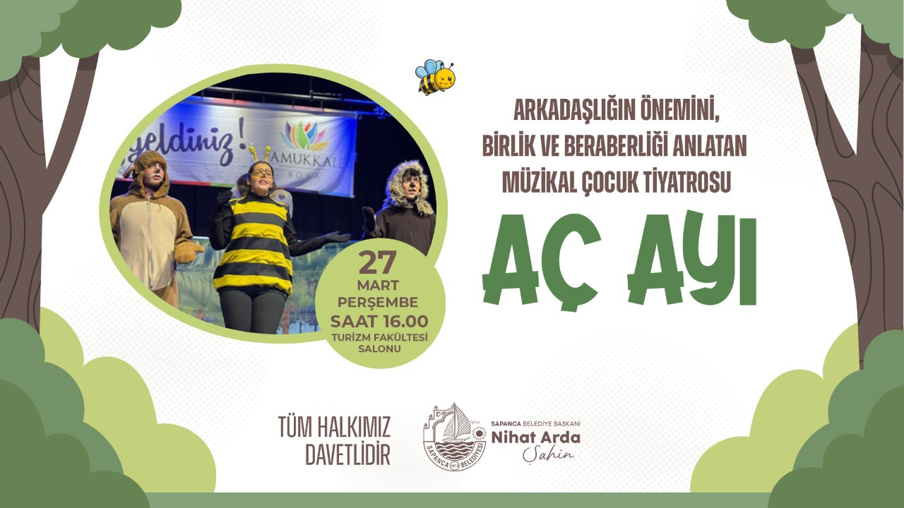 Sapanca Belediyesi'nden Çocuklara Özel Eğlenceli Tiyatro Etkinliği