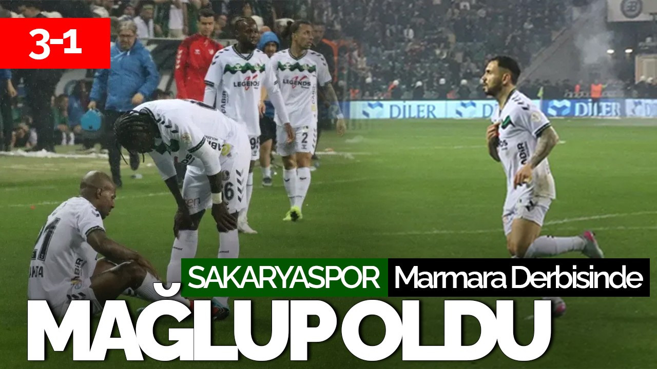 Sakaryaspor Marmara Derbisinde Mağlup Oldu: 3-1