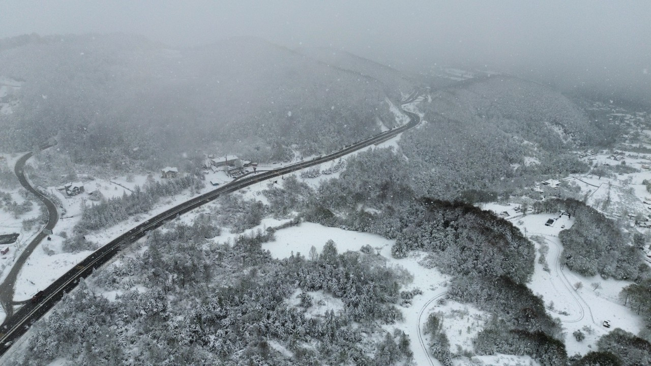 Bolu Dağı Beyaz Örtüyle Kaplandı