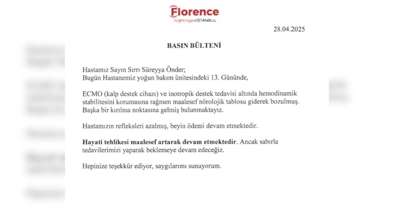 Sırrı Süreyya Önder'in Son Durumuna İlişkin Hastaneden Açıklama - Sayfa 2