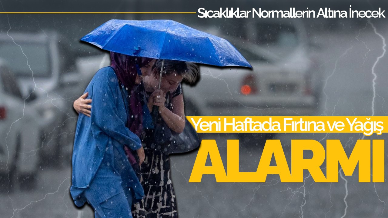 Yeni Haftada Fırtına ve Yağış Alarmı