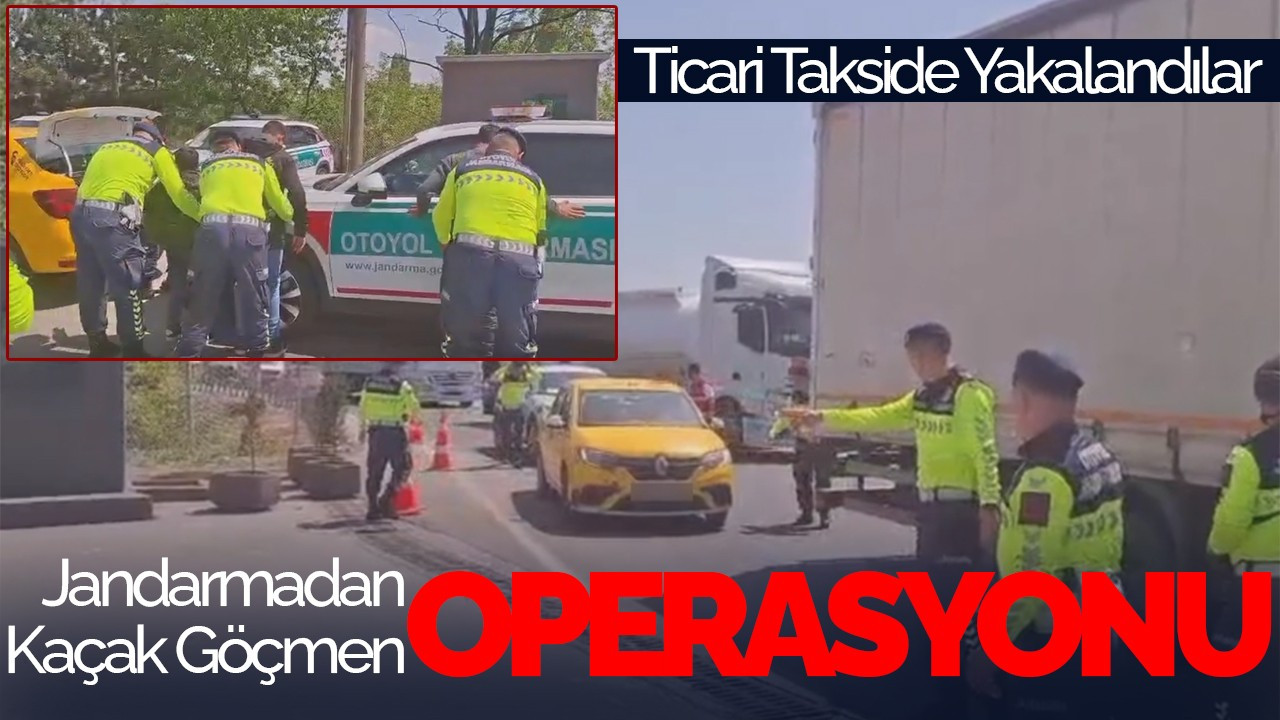 Sakarya’da Jandarmadan Kaçak Göçmen Operasyonu: Ticari Takside Yakalandılar