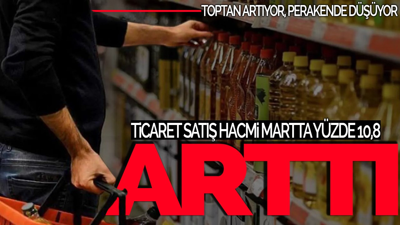 Ticaret Satış Hacmi Martta Yüzde 10,8 Arttı