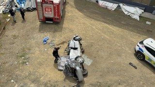 Düzce’de Virajı Alamayan Otomobil Taklalar Atarak Durabildi - Sayfa 4