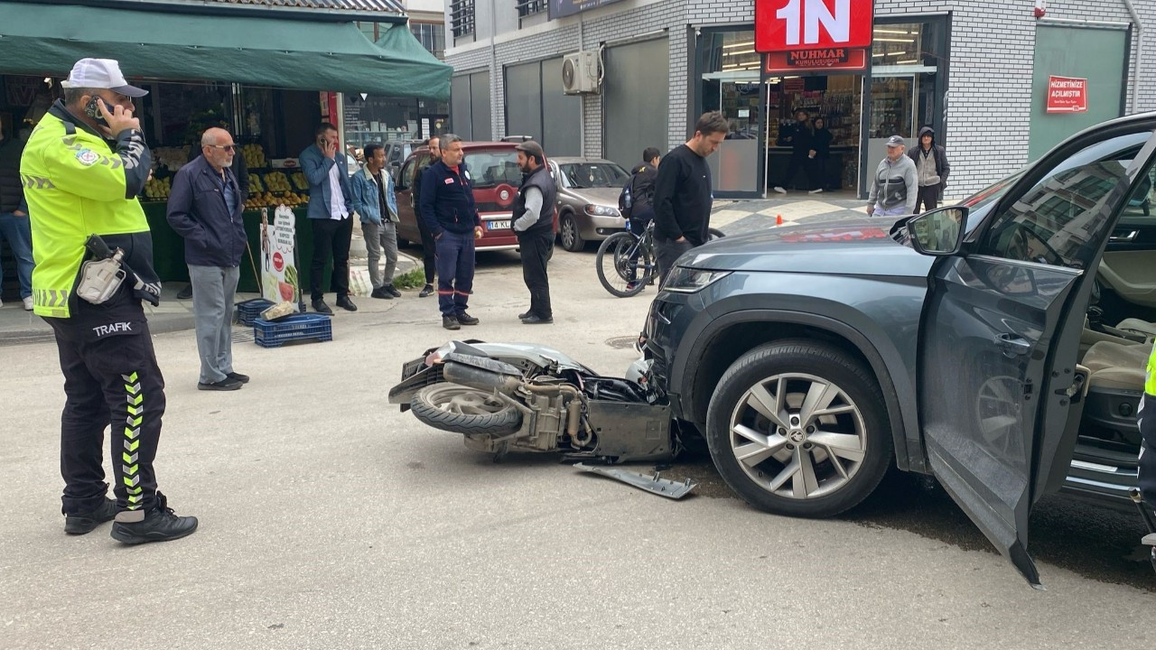 Bolu'da Cip İle Motosiklet Çarpıştı: 1 Yaralı