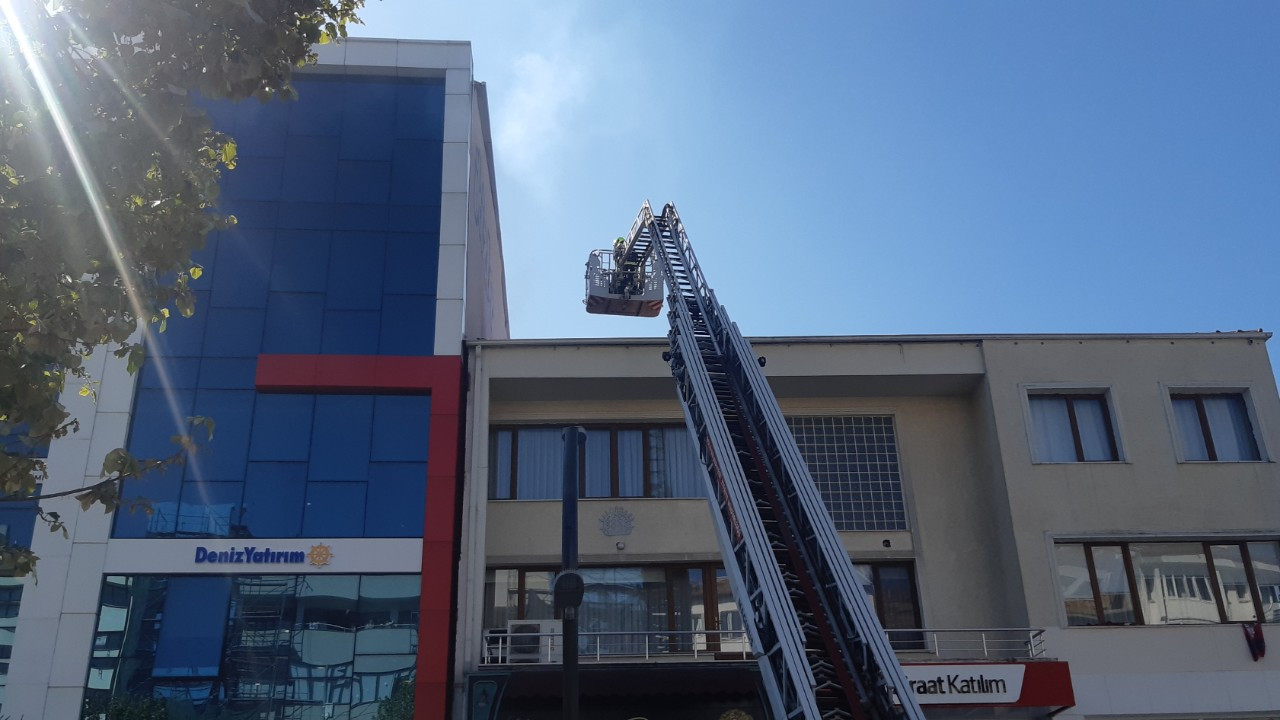 Bolu'da Çatı Yangını