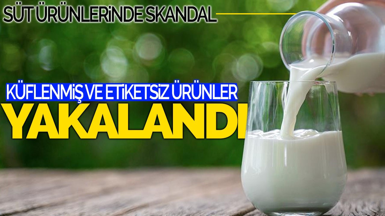 Süt Ürünlerinde Skandal: Küflenmiş ve Etiketsiz Ürünler Yakalandı