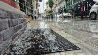 Düzce'de Şehir Merkezinde Dolu Yağışı Etkili Oldu - Sayfa 5