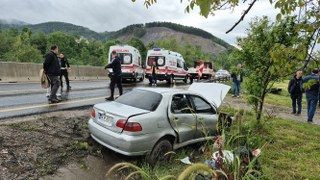 Bolu Dağında Otomobil Kanala Uçtu; 3 Yaralı - Sayfa 1