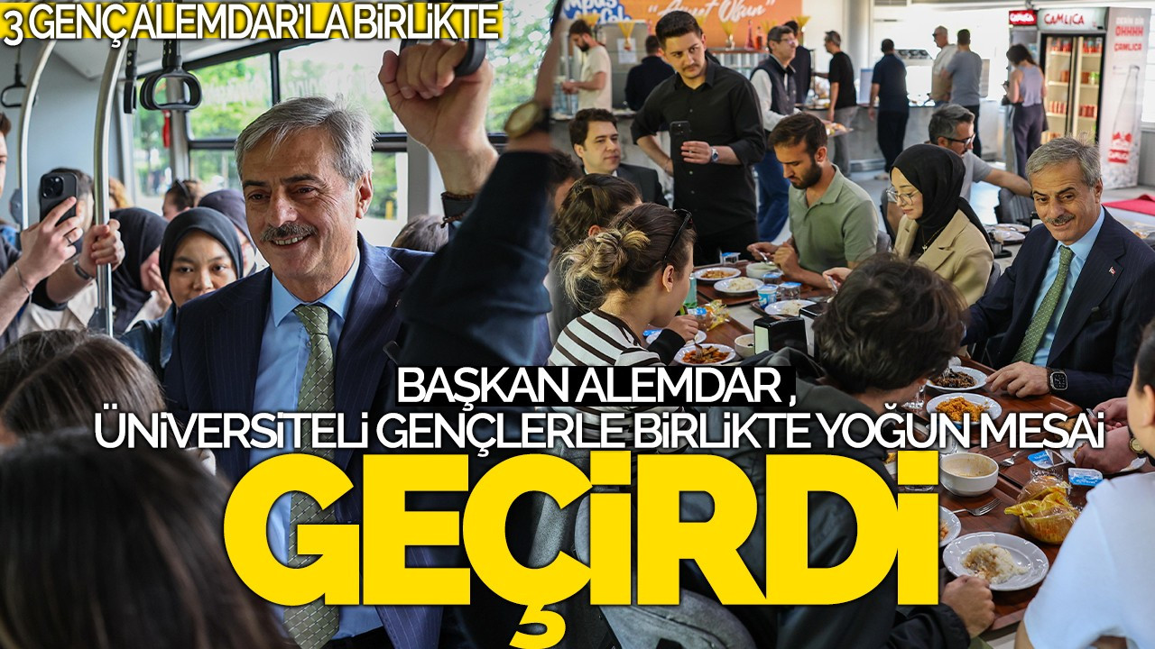 Başkan Alemdar, Üniversiteli Gençlerle Birlikte Yoğun Mesai Geçirdi