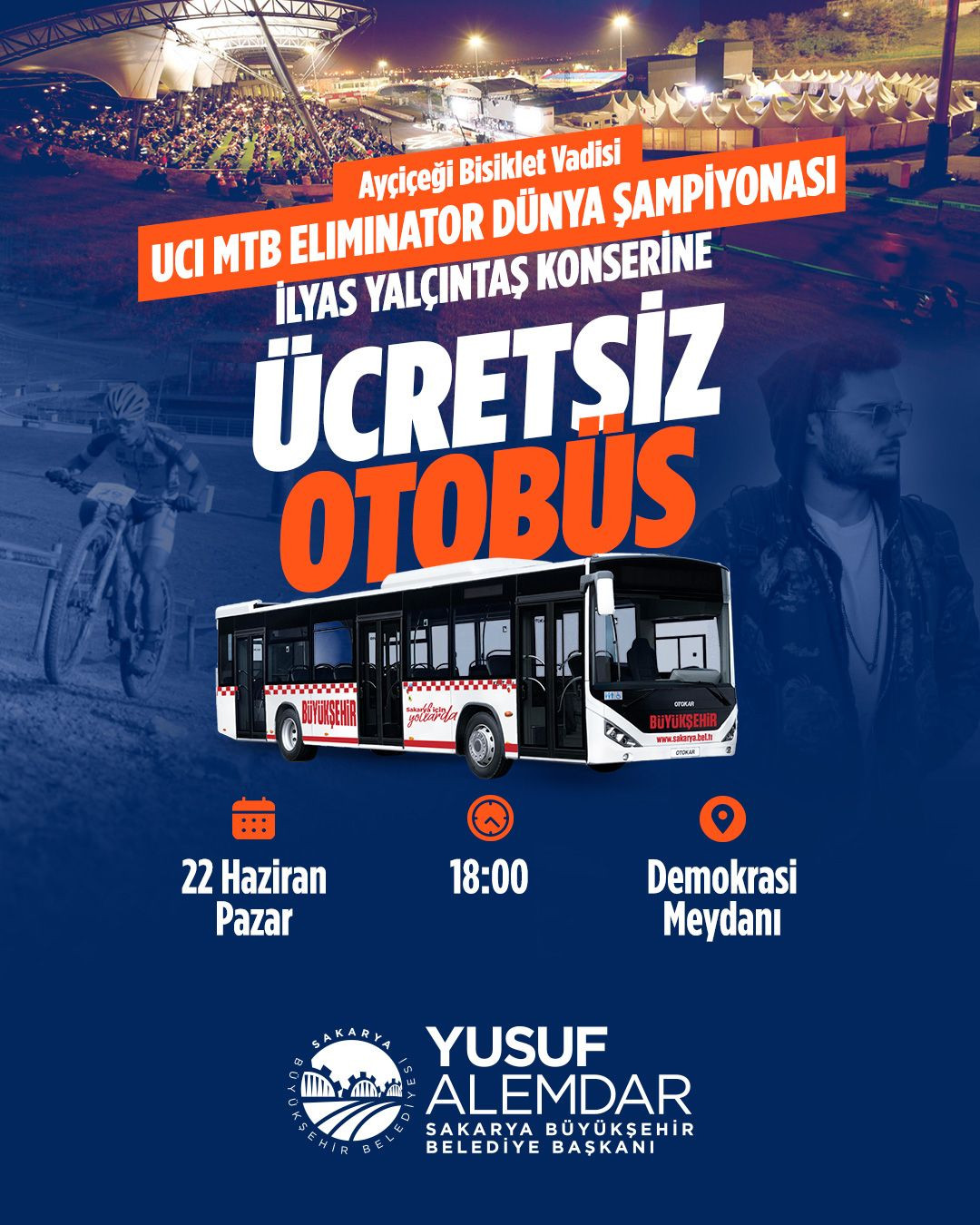 Dünya Şampiyonası ve İlyas Yalçıntaş konseri için ücretsiz ulaşım - Sayfa 1