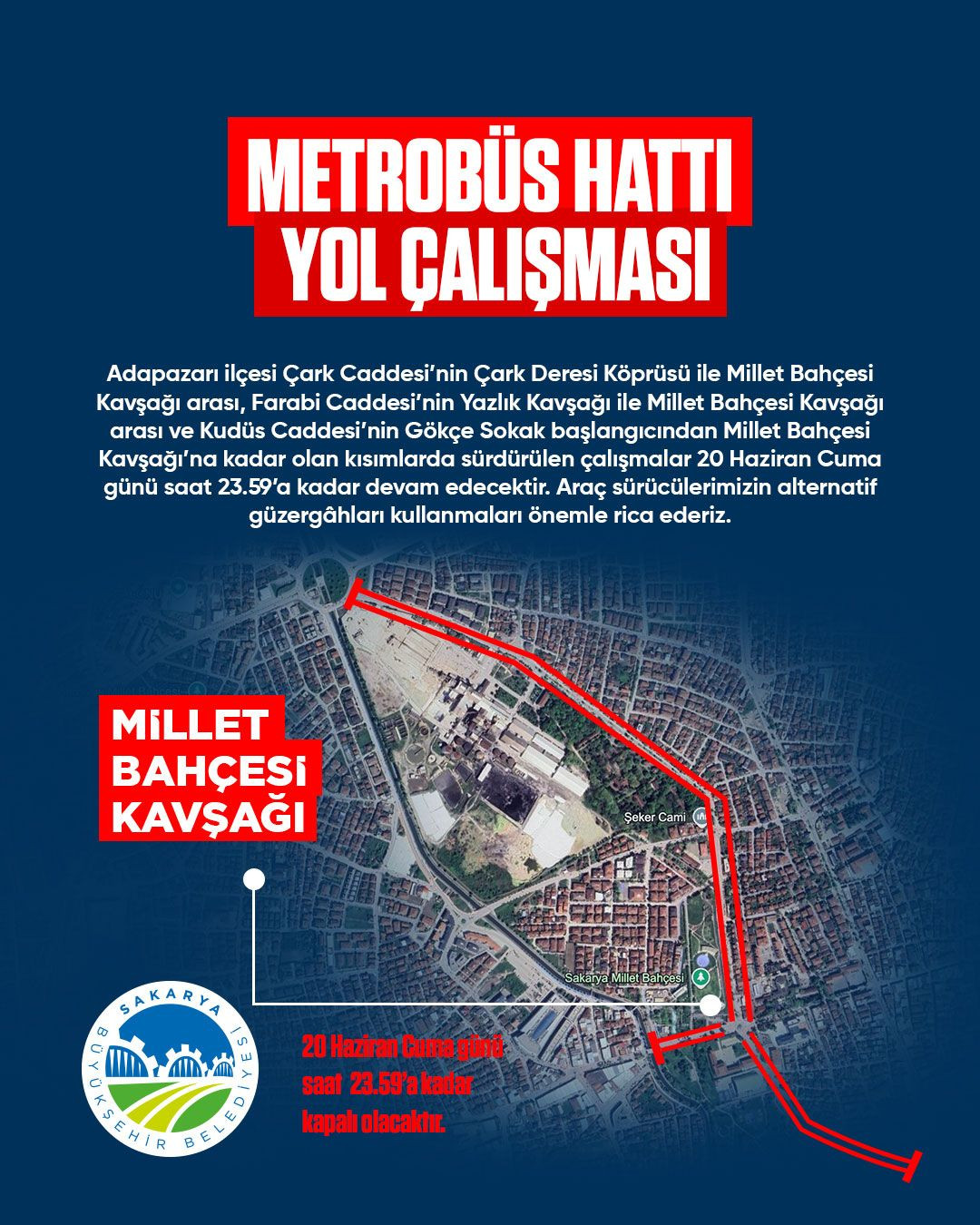 Büyükşehir’den 3 caddeyi kullanacaklara yeni uyarı - Sayfa 1