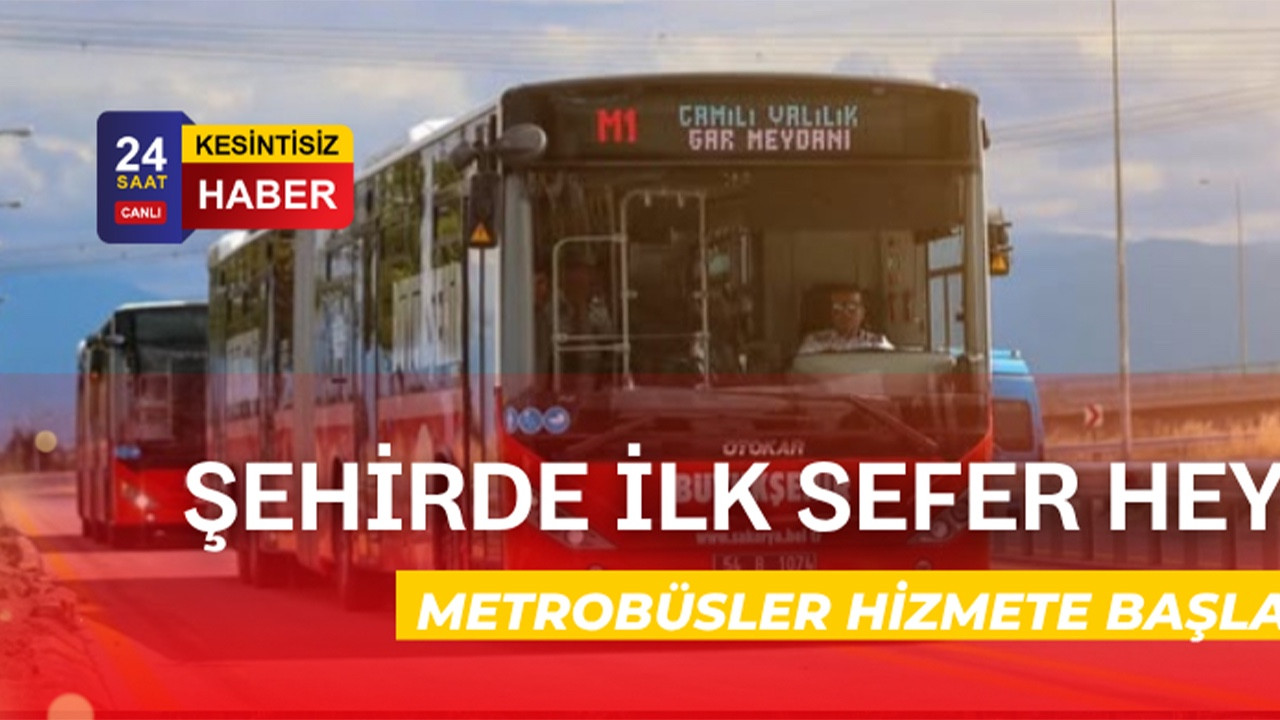 Sakarya Metrobüsle Tanıştı: İlk Gün Kalabalık Başladı