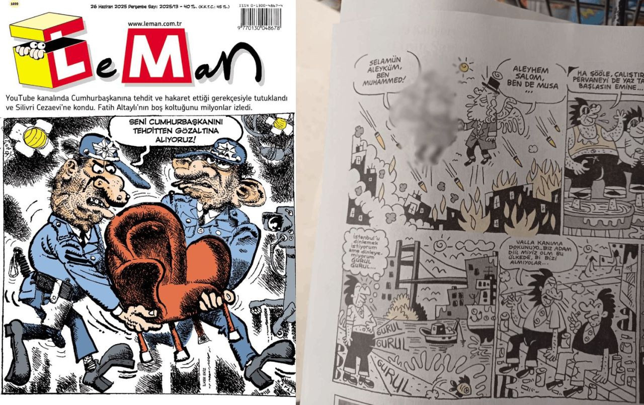 Leman Dergisi'nin grafikeri ve yazı işleri müdürü gözaltına alındı - Sayfa 1
