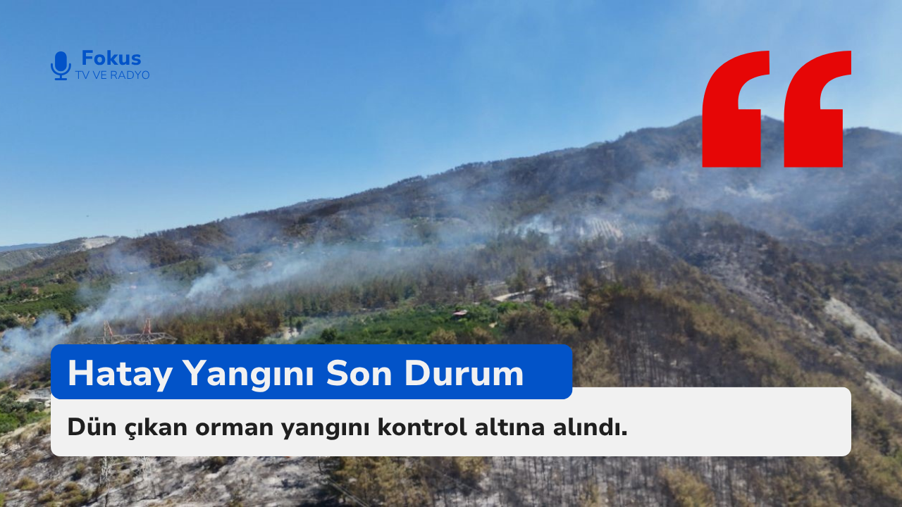 Hatay’daki Orman Yangını Havadan Böyle Görüntülendi