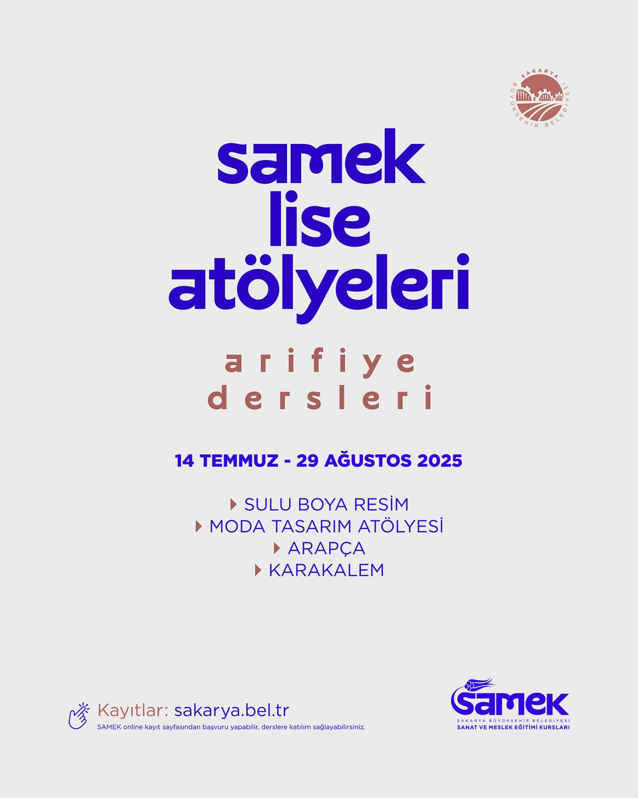 SAMEK Lise Atölyeleri’nde Kayıtlar Başladı - Sayfa 2