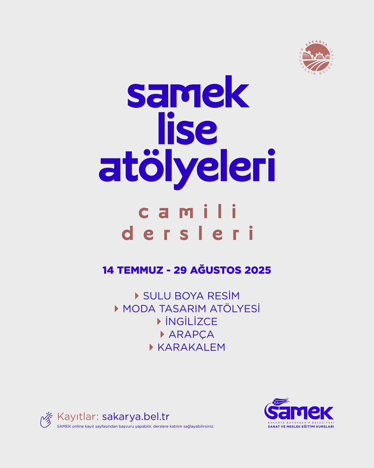 SAMEK Lise Atölyeleri’nde Kayıtlar Başladı - Sayfa 3
