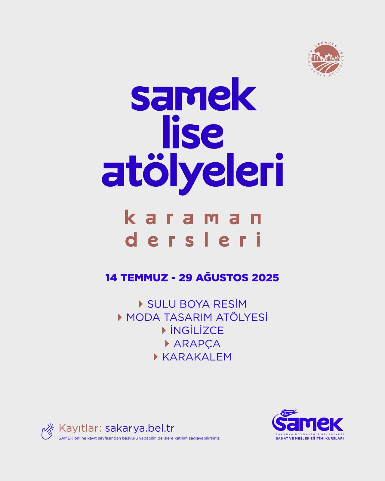 SAMEK Lise Atölyeleri’nde Kayıtlar Başladı - Sayfa 4